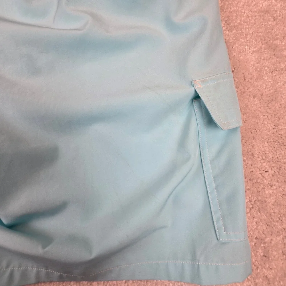 Polo Ralph Lauren Mens Light Blue Cargo Swim Trunks Mesh Lined Size Large